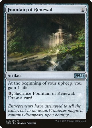 Fountain of Renewal [Core Set 2019] | Cards and Coasters CA