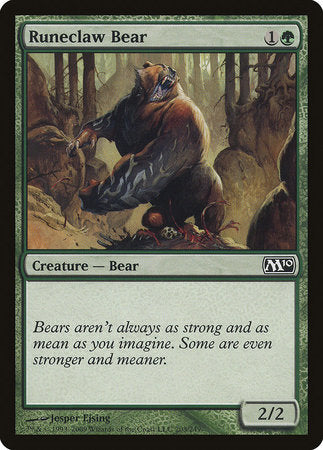 Runeclaw Bear [Magic 2010] | Cards and Coasters CA