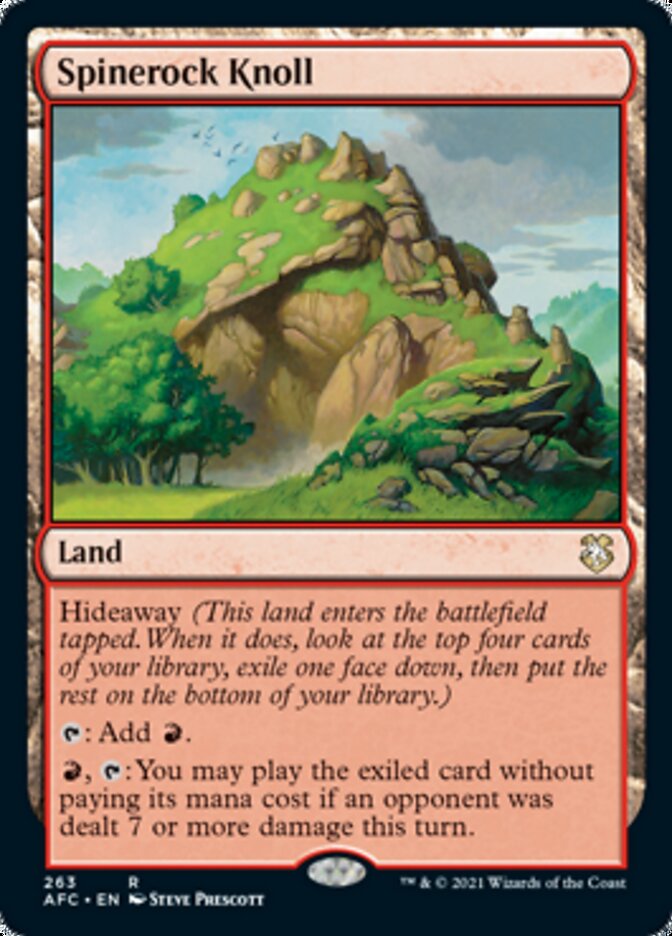 Spinerock Knoll [Dungeons & Dragons: Adventures in the Forgotten Realms Commander] | Cards and Coasters CA