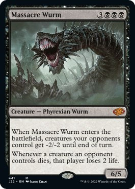 Massacre Wurm [Jumpstart 2022] | Cards and Coasters CA