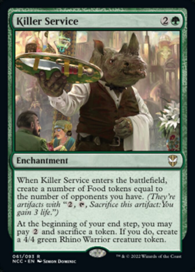 Killer Service [Streets of New Capenna Commander] | Cards and Coasters CA