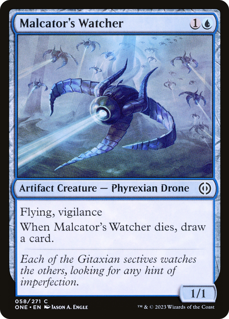 Malcator's Watcher [Phyrexia: All Will Be One] | Cards and Coasters CA