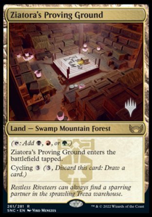 Ziatora's Proving Ground (Promo Pack) [Streets of New Capenna Promos] | Cards and Coasters CA