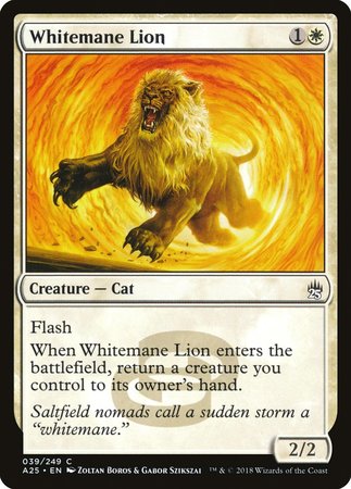 Whitemane Lion [Masters 25] | Cards and Coasters CA