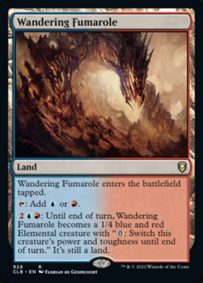 Wandering Fumarole [Commander Legends: Battle for Baldur's Gate] | Cards and Coasters CA