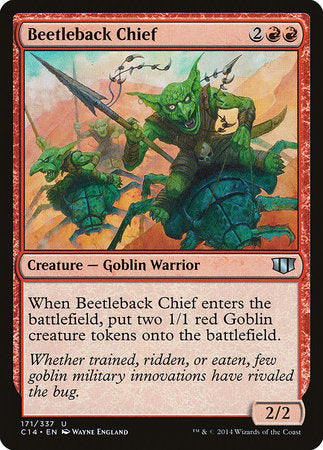 Beetleback Chief [Commander 2014] | Cards and Coasters CA