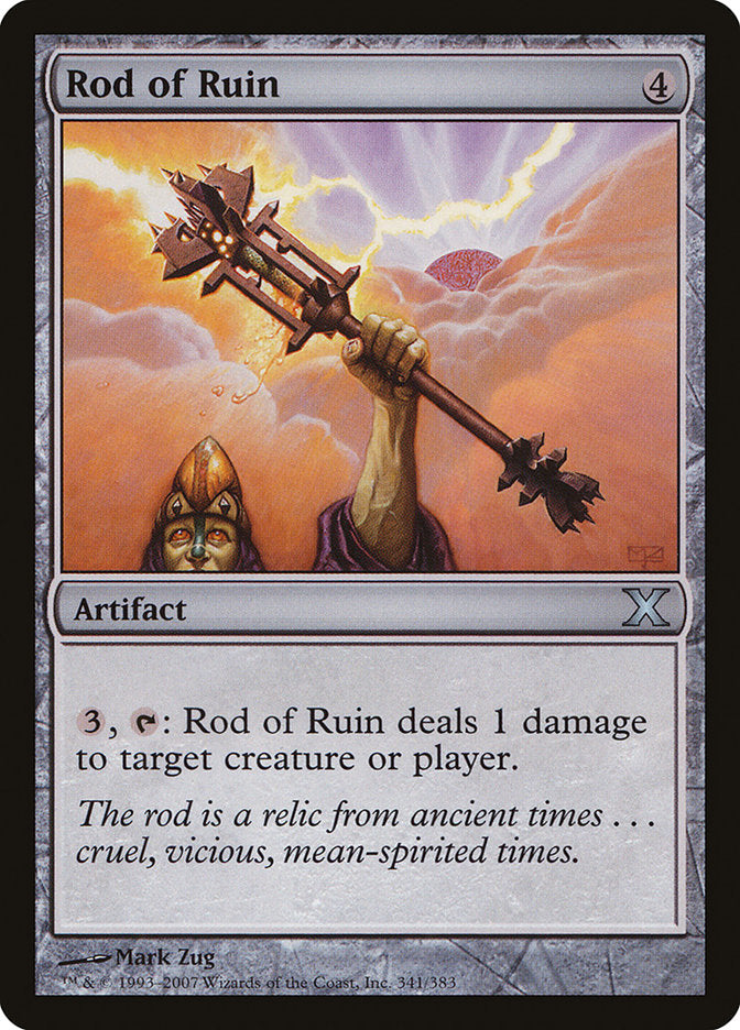 Rod of Ruin [Tenth Edition] | Cards and Coasters CA