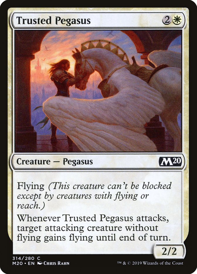 Trusted Pegasus [Core Set 2020] | Cards and Coasters CA