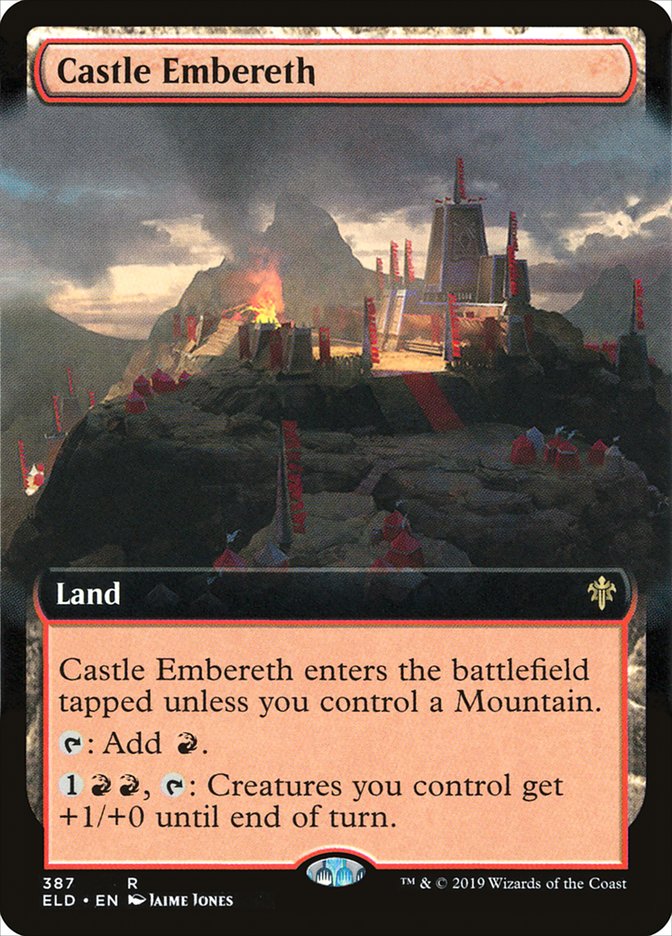 Castle Embereth (Extended Art) [Throne of Eldraine] | Cards and Coasters CA
