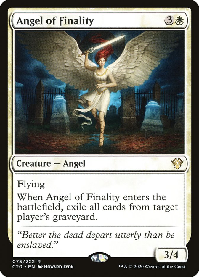 Angel of Finality [Commander 2020] | Cards and Coasters CA