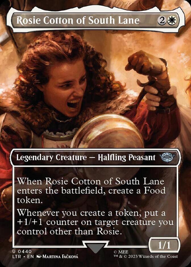 Rosie Cotton of South Lane (Borderless Alternate Art) [The Lord of the Rings: Tales of Middle-Earth] | Cards and Coasters CA