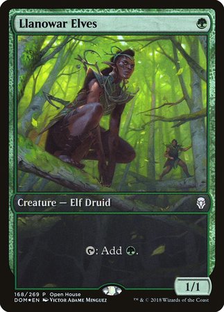 Llanowar Elves [Dominaria Promos] | Cards and Coasters CA