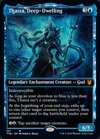 Thassa, Deep-Dwelling (Showcase) [Theros Beyond Death] | Cards and Coasters CA