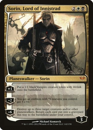 Sorin, Lord of Innistrad [Dark Ascension] | Cards and Coasters CA