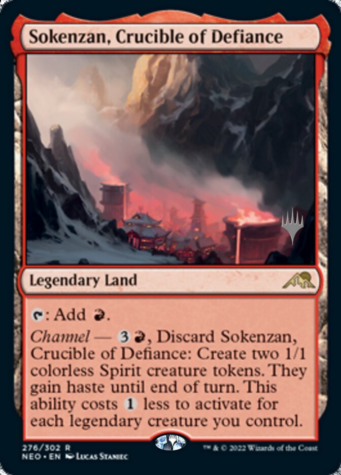 Sokenzan, Crucible of Defiance (Promo Pack) [Kamigawa: Neon Dynasty Promos] | Cards and Coasters CA