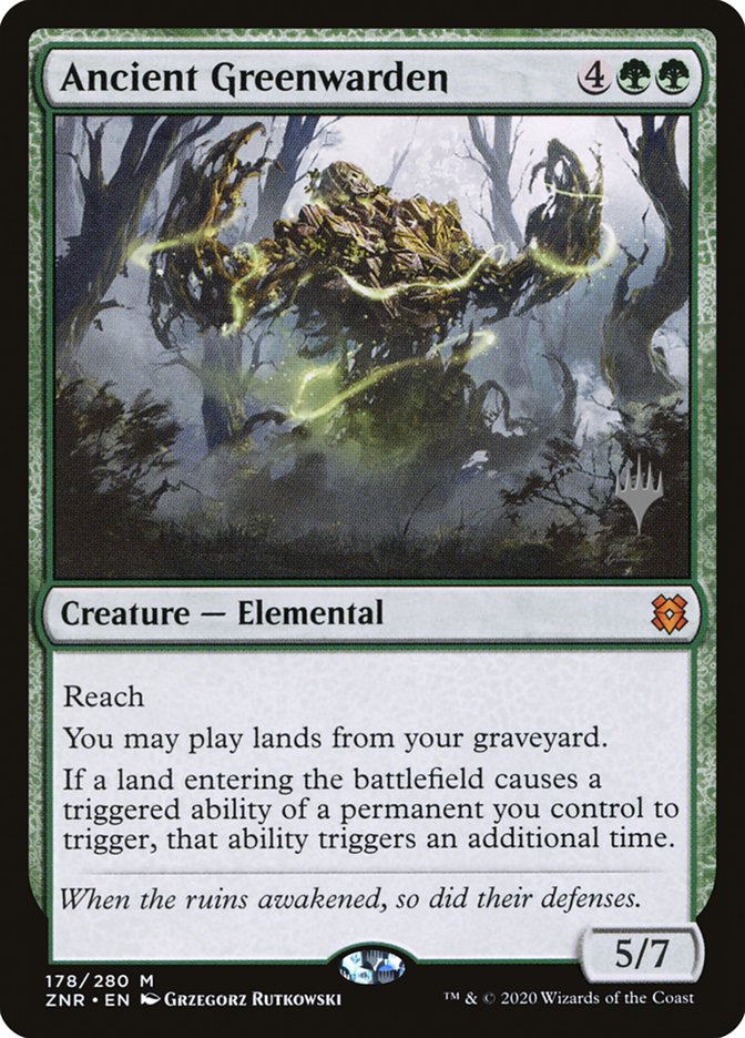 Ancient Greenwarden (Promo Pack) [Zendikar Rising Promos] | Cards and Coasters CA