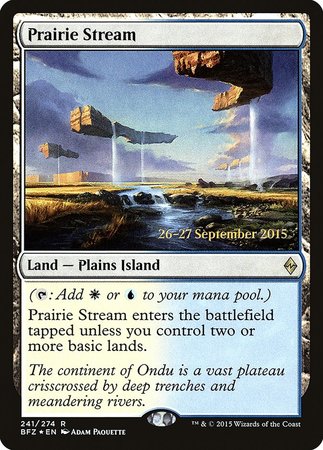 Prairie Stream [Battle for Zendikar Promos] | Cards and Coasters CA