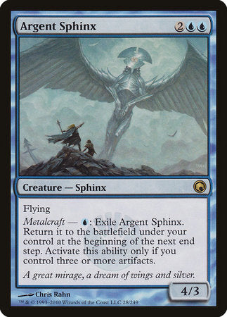 Argent Sphinx [Scars of Mirrodin] | Cards and Coasters CA