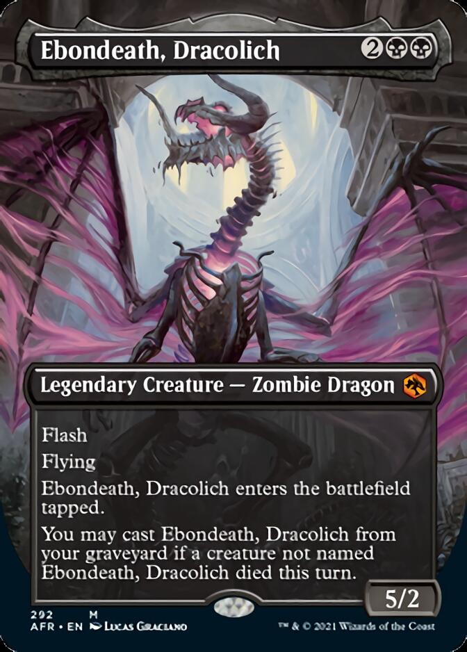 Ebondeath, Dracolich (Extended) [Dungeons & Dragons: Adventures in the Forgotten Realms] | Cards and Coasters CA