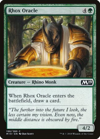 Rhox Oracle [Core Set 2019] | Cards and Coasters CA