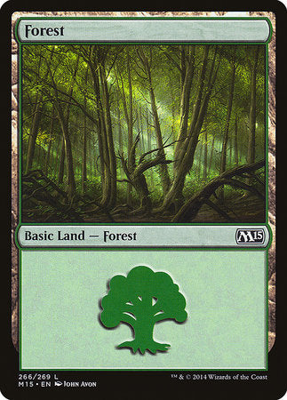 Forest (266) [Magic 2015] | Cards and Coasters CA