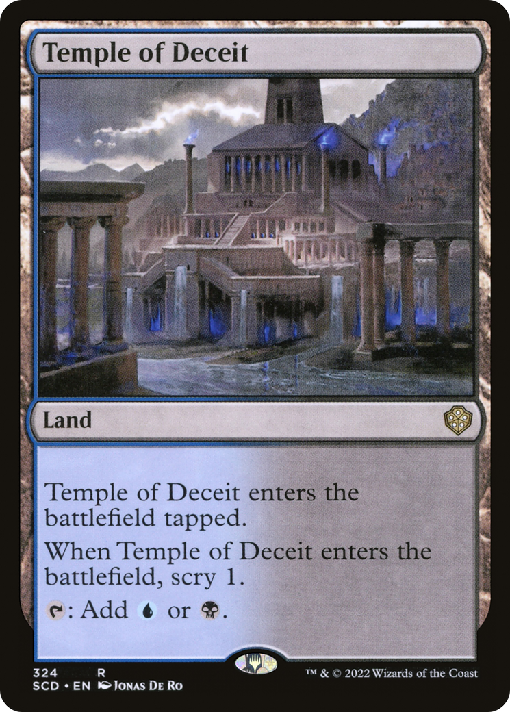 Temple of Deceit [Starter Commander Decks] | Cards and Coasters CA