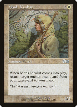 Monk Idealist [Urza's Saga] | Cards and Coasters CA