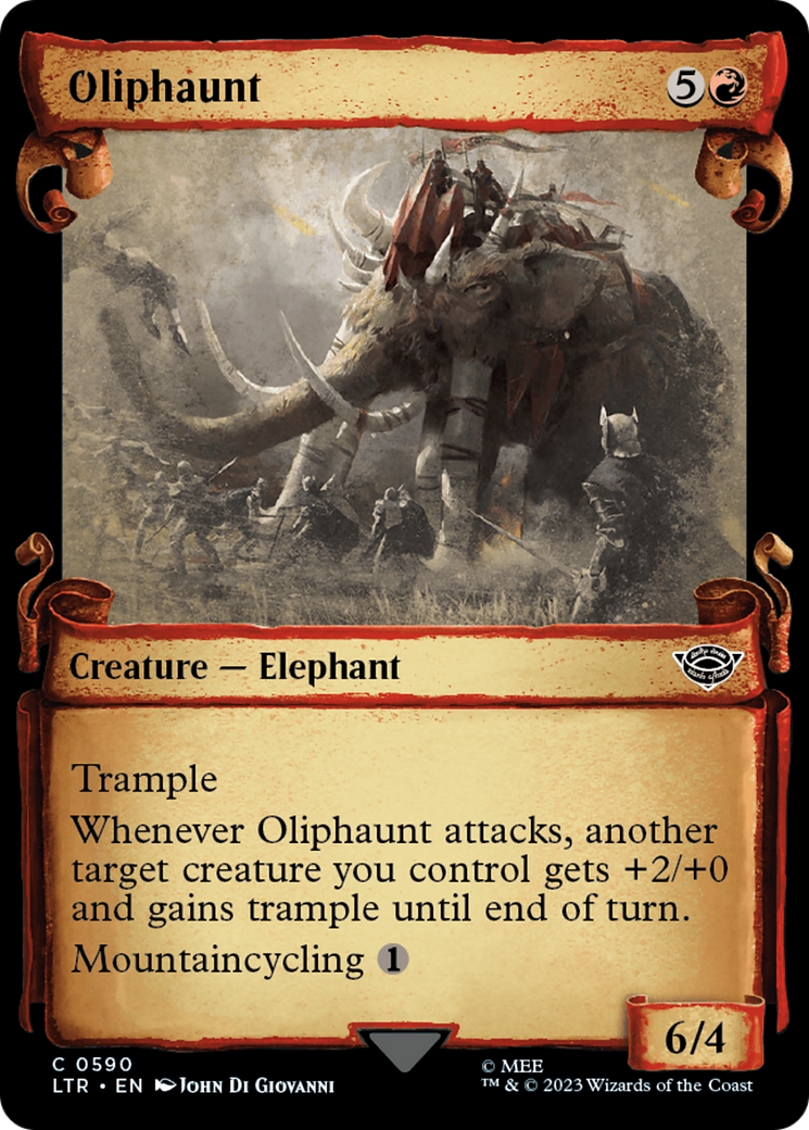 Oliphaunt [The Lord of the Rings: Tales of Middle-Earth Showcase Scrolls] | Cards and Coasters CA