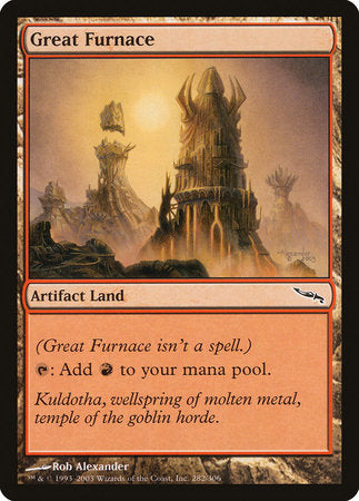 Great Furnace [Mirrodin] | Cards and Coasters CA