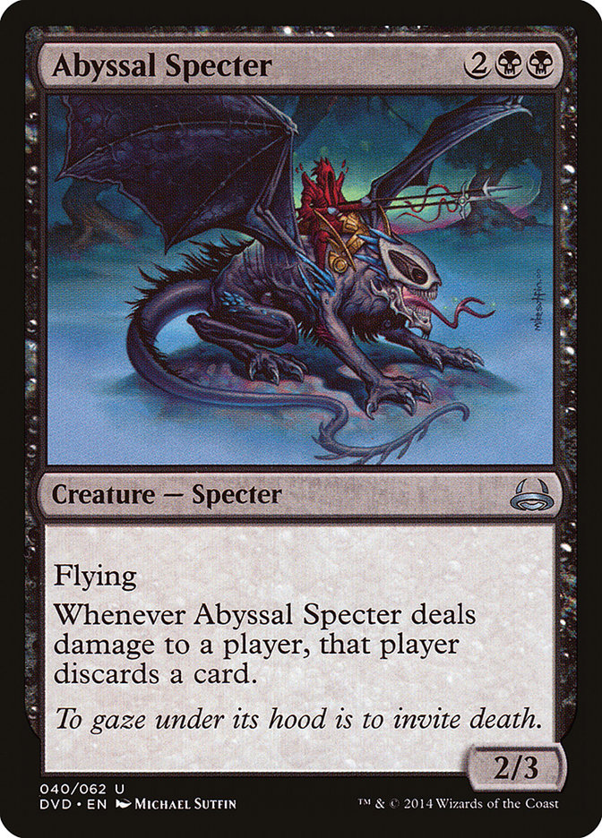Abyssal Specter (Divine vs. Demonic) [Duel Decks Anthology] | Cards and Coasters CA
