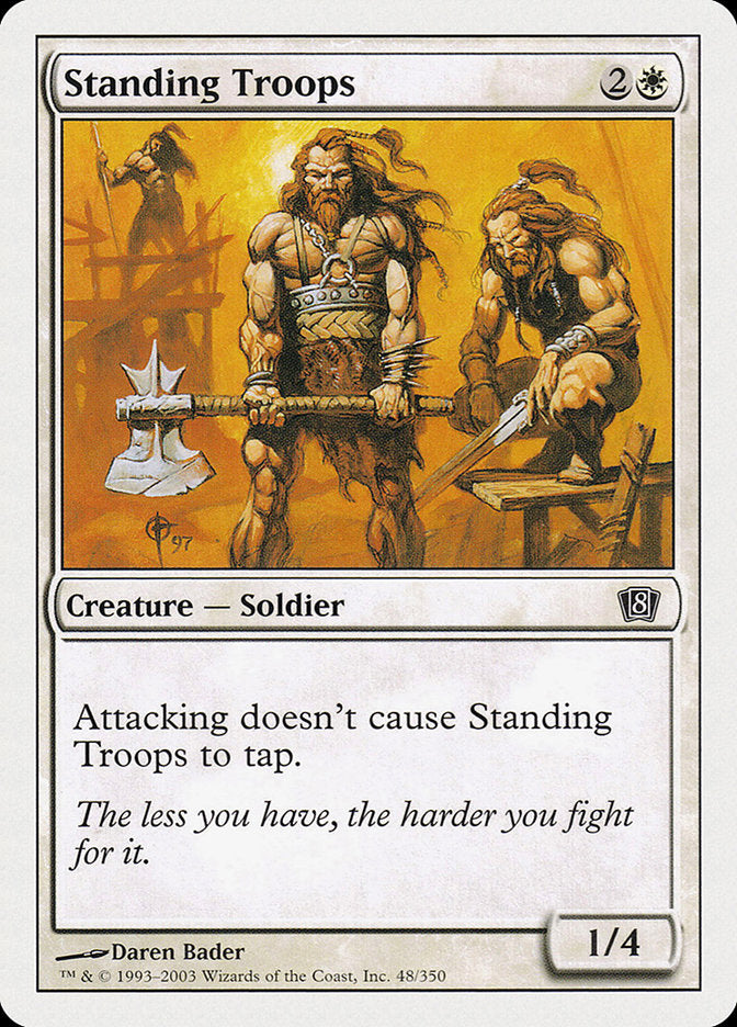 Standing Troops [Eighth Edition] | Cards and Coasters CA