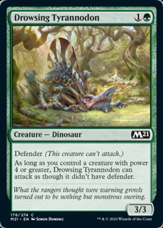 Drowsing Tyrannodon [Core Set 2021] | Cards and Coasters CA