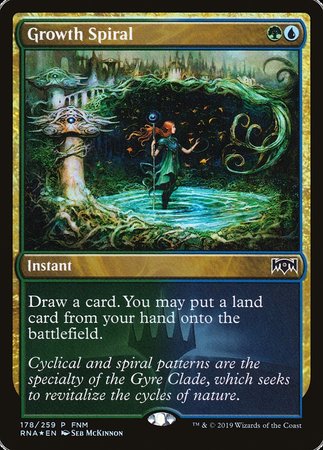 Growth Spiral [Ravnica Allegiance Promos] | Cards and Coasters CA