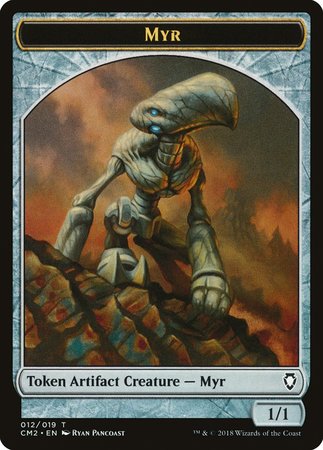 Myr Token [Commander Anthology Volume II Tokens] | Cards and Coasters CA