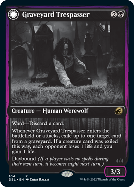 Graveyard Trespasser // Graveyard Glutton [Innistrad: Double Feature] | Cards and Coasters CA