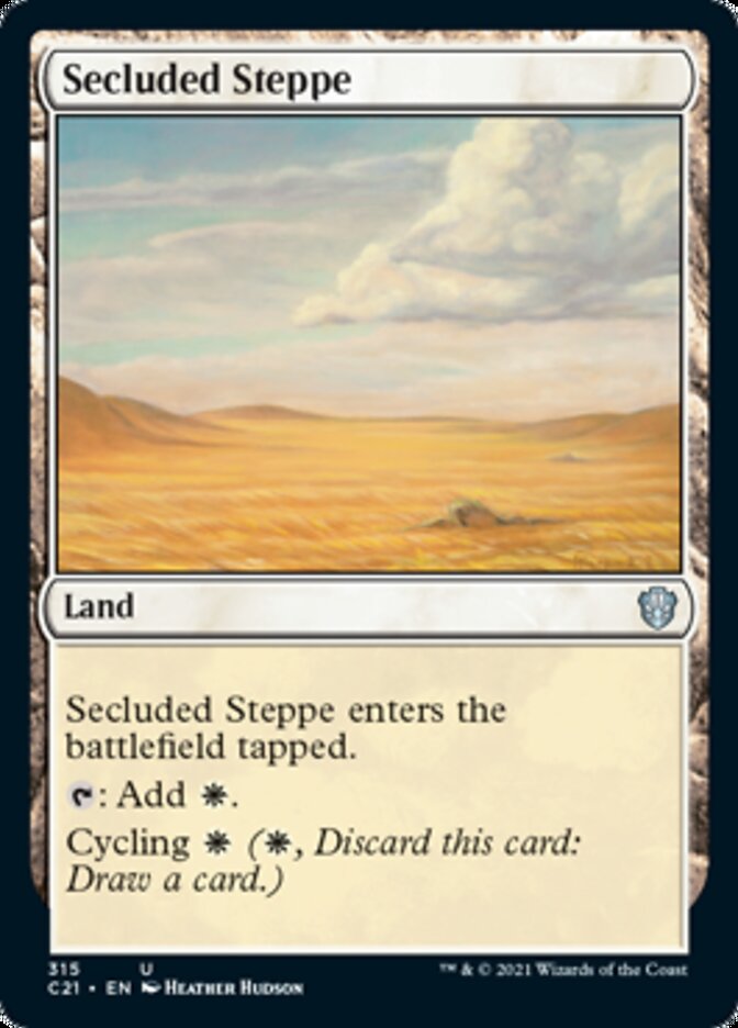 Secluded Steppe [Commander 2021] | Cards and Coasters CA