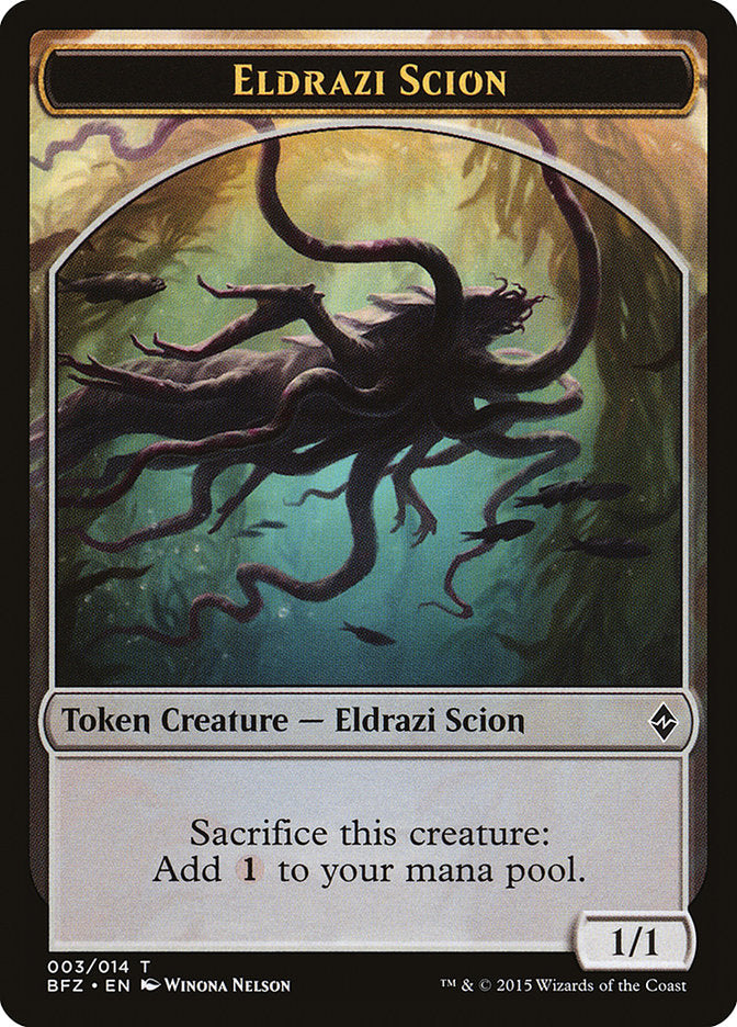 Eldrazi Scion (003/014) [Battle for Zendikar Tokens] | Cards and Coasters CA