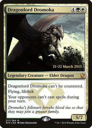 Dragonlord Dromoka [Dragons of Tarkir Promos] | Cards and Coasters CA
