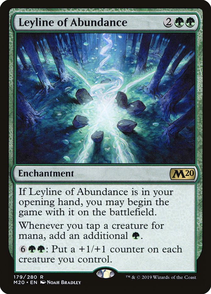 Leyline of Abundance [Core Set 2020] | Cards and Coasters CA
