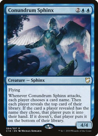 Conundrum Sphinx [Commander 2018] | Cards and Coasters CA