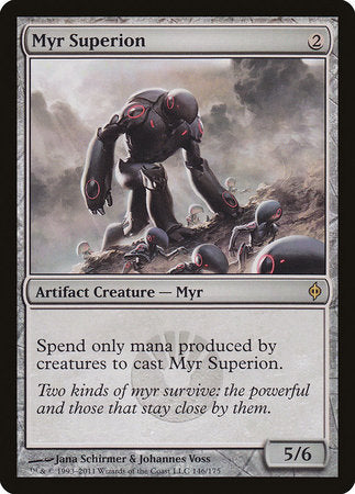 Myr Superion [New Phyrexia] | Cards and Coasters CA