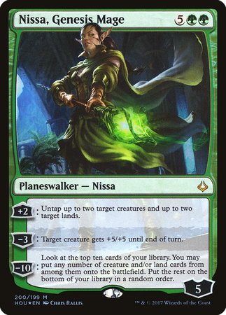 Nissa, Genesis Mage [Hour of Devastation] | Cards and Coasters CA