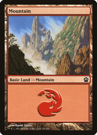 Mountain (245) [Theros] | Cards and Coasters CA