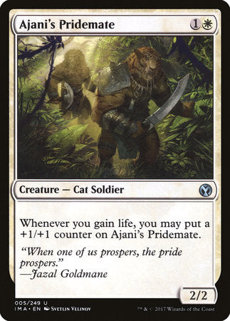 Ajani's Pridemate [Iconic Masters] | Cards and Coasters CA