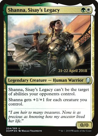 Shanna, Sisay's Legacy [Dominaria Promos] | Cards and Coasters CA