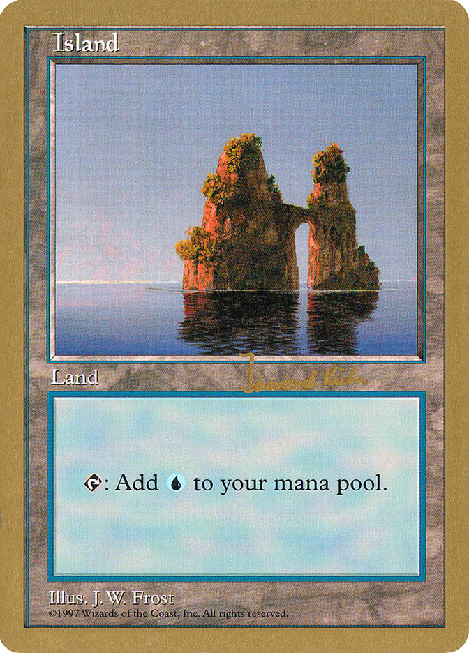 Island (jk436) (Janosch Kuhn) [World Championship Decks 1997] | Cards and Coasters CA