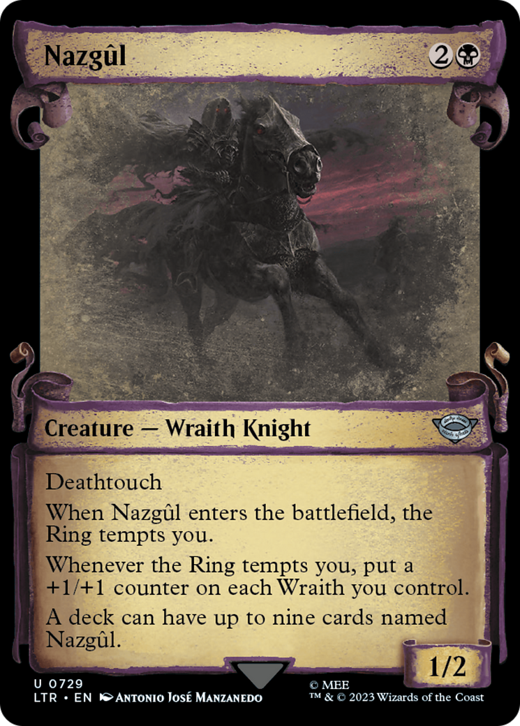 Nazgul (0729) [The Lord of the Rings: Tales of Middle-Earth Showcase Scrolls] | Cards and Coasters CA