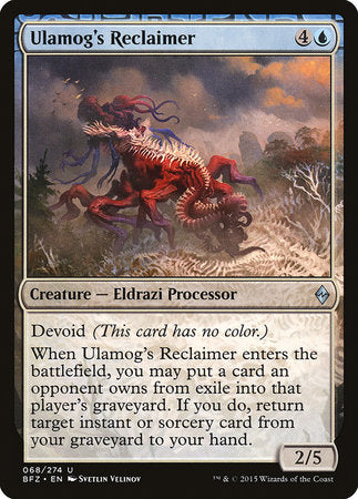 Ulamog's Reclaimer [Battle for Zendikar] | Cards and Coasters CA