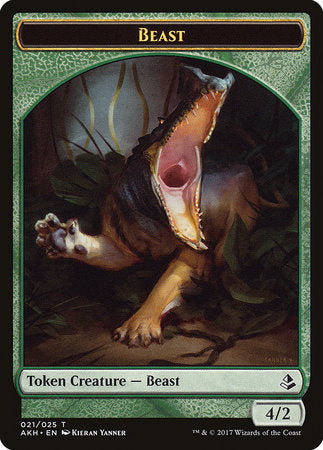 Beast Token [Amonkhet Tokens] | Cards and Coasters CA