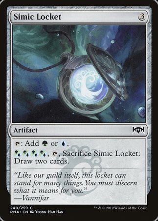 Simic Locket [Ravnica Allegiance] | Cards and Coasters CA